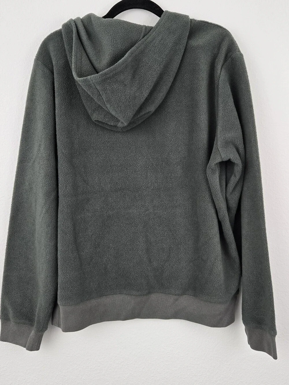 Green Gap Fleece Pullover Hoodie